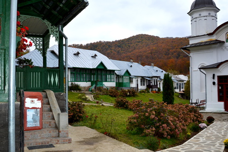 Suzana Monastery was built in 1740 and rebuilt in 1840 and 1880 to 1882). Is composed by assembly of the church Saint Nicholas (1840, 1880-1882), the chapel Theotokos (1880-1882), the cells inside of the site (about 1840) and outside courtyard (late ninetのeditorial素材