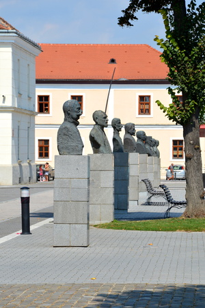 Inside the Medieval fortress Alba Iulia, Transylvania. The modern city is located near the site of the important Dacian political, economic and social centre of Apulon, which was mentioned by the ancient Greek geographer Ptolemy. Alba Iulia is an importanのeditorial素材