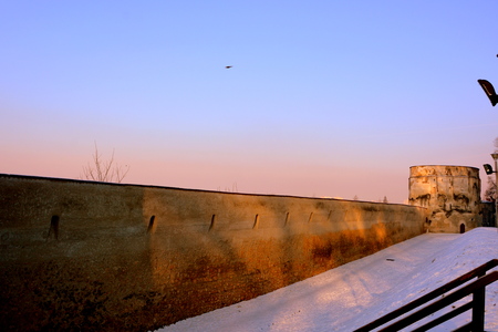 Old medieval fortress. Typical urban landscape of the city Brasov, Transylvania Brasov is a town situated in Transylvania, Romania, in the center of the country. 300.000 inhabitants.のeditorial素材