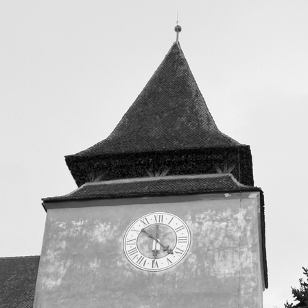Fortified medieval church Ghimbav, Transylvaniaの写真素材