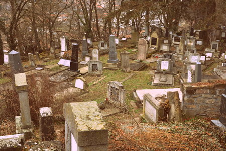 Cemetery. Old medieval saxon lutheran church in Sighisoara, Transylvania, Romaniaのeditorial素材