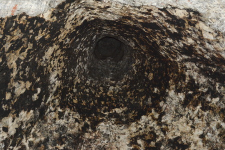 Original Chimney in the fantasy reconstruction of a medieval palace in the village Racos, Transylvaniaのeditorial素材