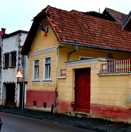 Typical urban landscape of the city Brasov, a town situated in Transylvania, Romania, in the center of the country. 300.000 inhabitants.のeditorial素材