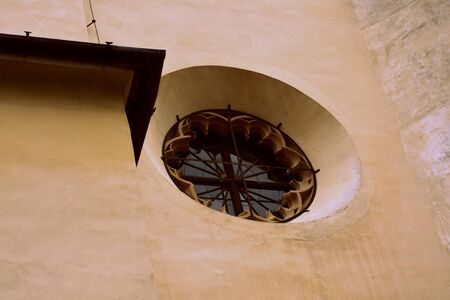 Old medieval saxon lutheran church in Sighisoara, Transylvania, Romania