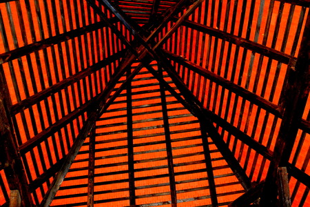 Rupea -Reps - fortress Medieval vestiges. It was Dacian settlement (Rumidava) and later, during the Roman occupation, the name was changed to Rupes (rock or stone - in Latin).の写真素材