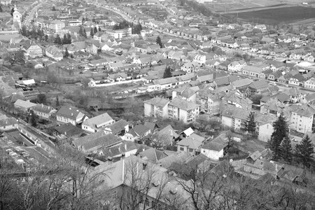 Typical urban landscape in the city Rupea-Reps. It was Dacian settlement (Rumidava) and later,...