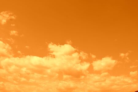 White clouds on sky in a cloudy summer dayの写真素材