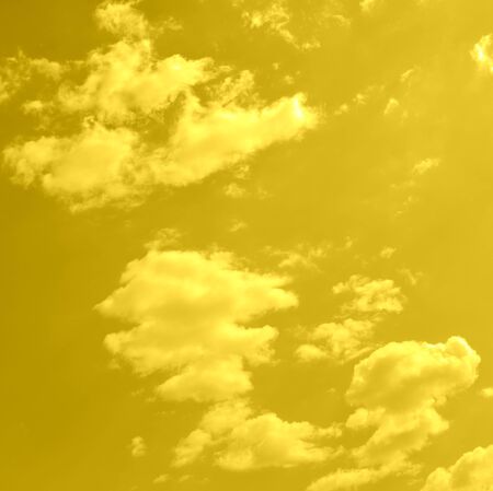White clouds on sky in a cloudy summer dayの写真素材