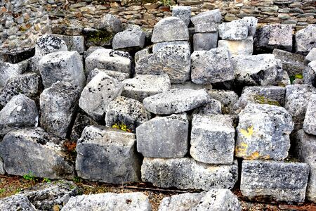 Ruins of the old dacian fortress in Sarmisegetusa, Romania, two thousand  years agoの写真素材