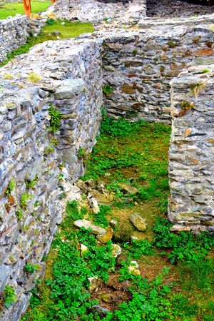 Ruins of the old dacian fortress in Sarmisegetusa, Romania, two thousand  years agoの写真素材