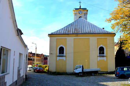 Oravita. Typical urban landscape in Transylvania.のeditorial素材