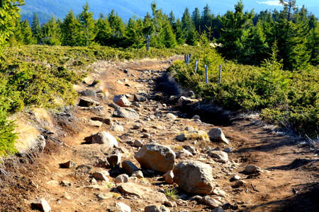 Hiking trail in the High Tatras (High Tatras), Slovakiaの写真素材