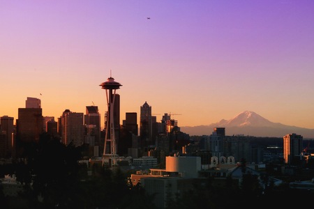Seattle skylineの写真素材