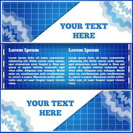 Vector business template for presentation. Decorated infographics layout with sample text.のイラスト素材