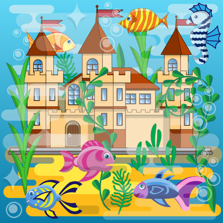 Underwater Palace.のイラスト素材