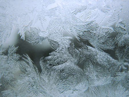 This is frosty pattern on winter window