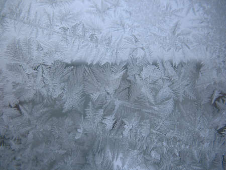 This is frosty pattern on glass winter window