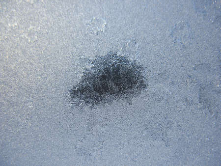 This is snow frosty pattern on winter window