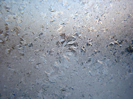 This is snow frosty pattern on winter window