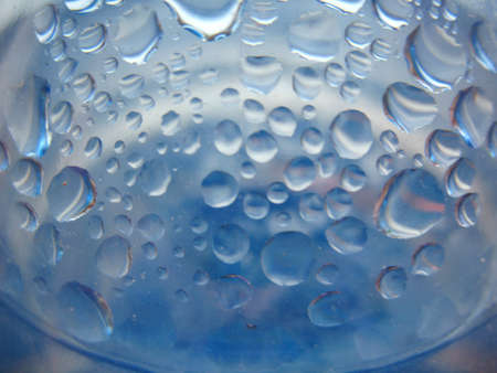 There are bubble of moisture on gauzy surfaceの写真素材