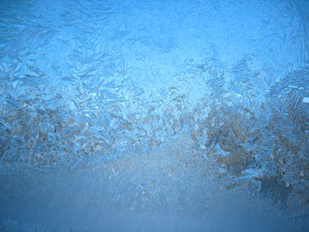 This is snow frosty pattern on winter window