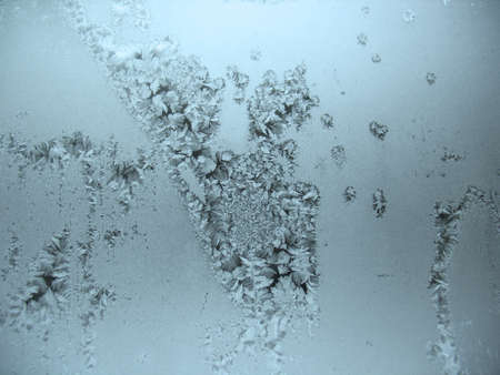 This is snow frosty pattern on winter window