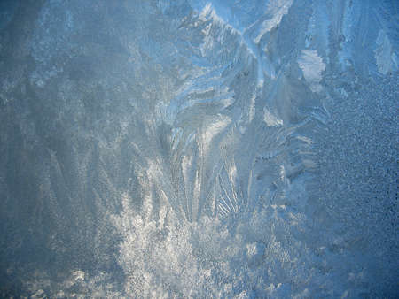 This is snow frosty pattern on winter window