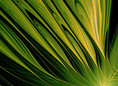 Abstract fractal computer generated composition with various geometrical shapesの写真素材