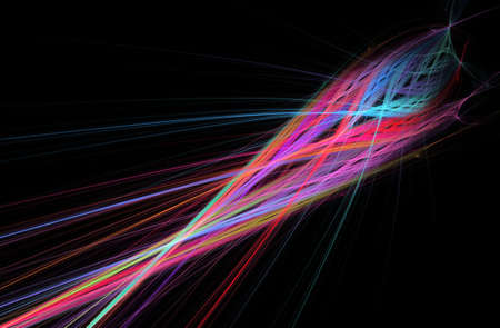 Abstract multicolored spiral fractal pattern. Computer generated graphics.