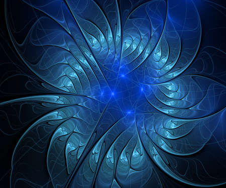 Computer generated background of abstract fractal shapesの写真素材