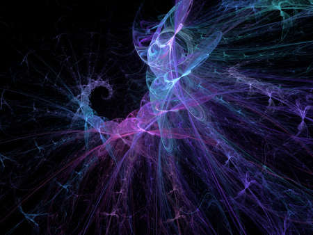 Abstract fractal computer generated composition with spiral shapesの写真素材