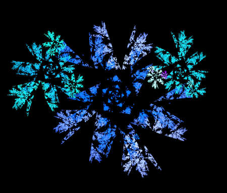 Abstract multicolored fractal pattern. Computer generated graphics.の写真素材