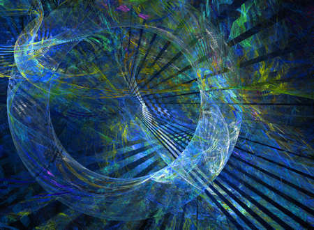 Abstract multicolored fractal pattern. Computer generated graphics.
