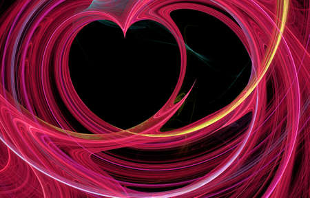 Abstract multicolored fractal pattern. Computer generated graphics.の写真素材