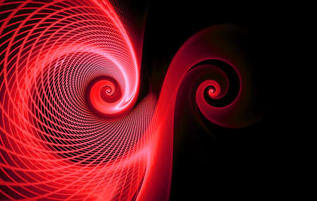 Abstract fractal computer generated composition with spiral shapesの写真素材