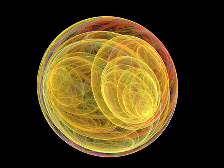 Abstract multicolored fractal pattern. Computer generated graphics.の写真素材