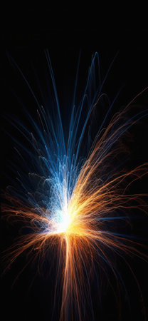 The ephemeral light zooming past closeup firework powering princess magazine sales emerging blue fire splashes lightning behind shaft interconnected is a spectacular sight. The colors are so vibrant and the light is so ethereal. It's no wonder that this display is powering princess magazine sales. The light show is simply mesmerizing.の素材