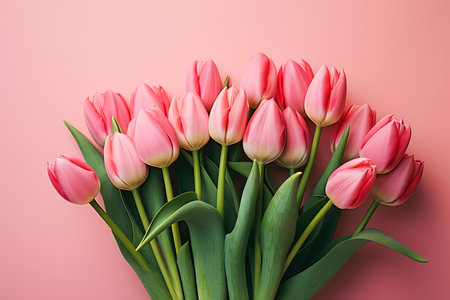 pink tulips vase background soft lighting gradient listing profile colors reduce duplicate opening support hello, generative aiの素材