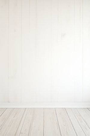 interior white room wooden floor wall stock nothingness ratio young bold colored walls pristine, generative aiの素材