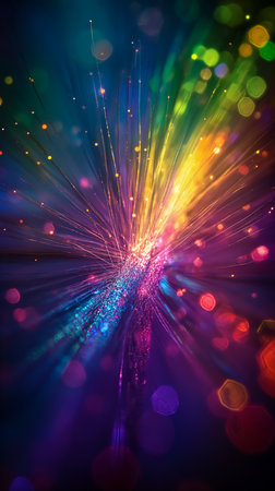 closeup light burst connectivity blur transcending higher plane background bar interconnected princess electric, generative aiの素材