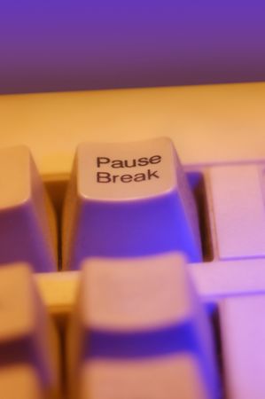 pause break key. detail of keyboard. の写真素材