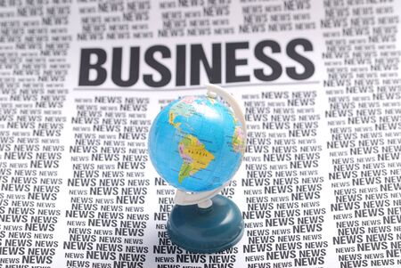global business news on top. press information の写真素材