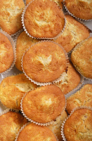 mini cherry muffin cake. delicious party food.の写真素材