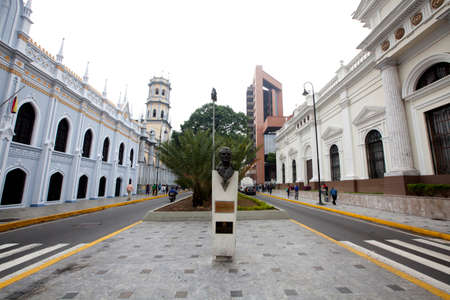 important avenue in downtown caracas, venezuelaのeditorial素材