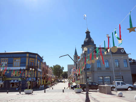 view of the chilean town Valdiviaのeditorial素材