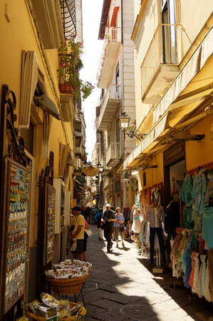 city of sorrento in mediterranean coast of italyのeditorial素材