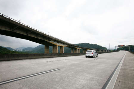 Viaduct in imigrantes highway Sao Paulo Santos, brazilのeditorial素材