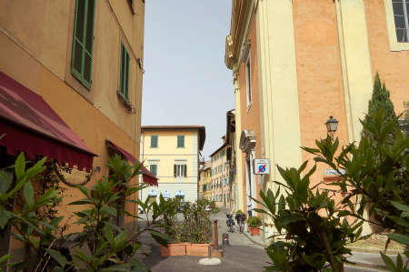 PISA, TOSCANY, ITALY - MAY 22, 2014- cityscape of pisaのeditorial素材