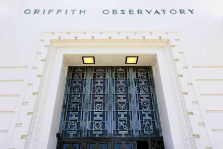 LOS ANGELES, CALIFORNIA, USA - MAY 31, 2015 - griffith observatory in los angeles, where was filmed " rebel without cause" with james deanのeditorial素材