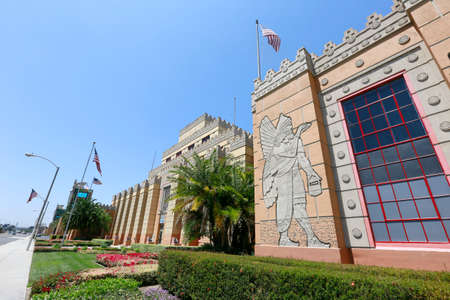LOS ANGELES, CALIFORNIA, USA - JUN 02, 2015 - facade of citadel mall in los angelesのeditorial素材